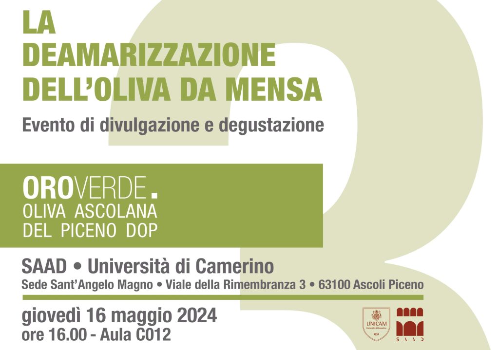 La Deamarizzazione dell’Oliva da Mensa – evento di divulgazione e degustazione