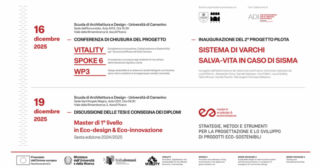 Conferenza di chiusura progetto Vitality