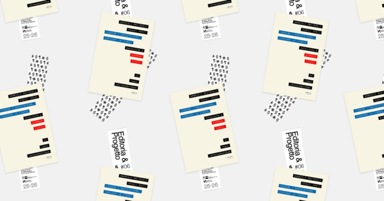 Sesto incontro di Editoria & Progetto 2025/26